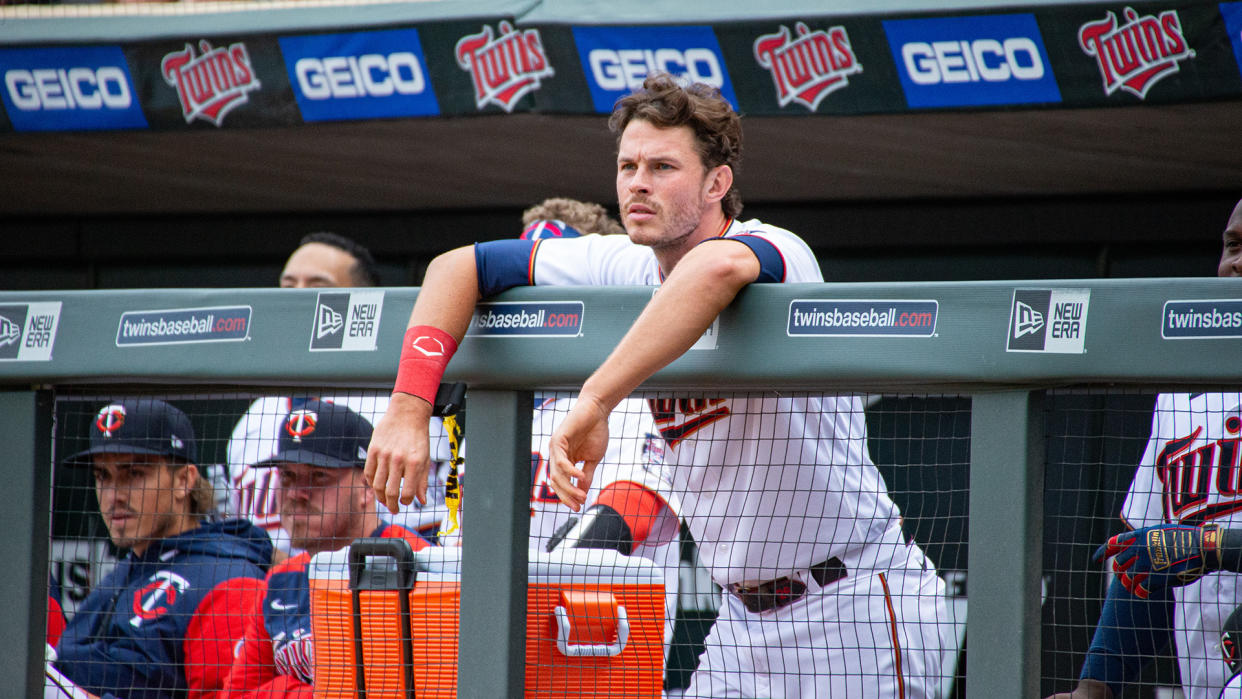 Max Kepler is among the Twins players absent for their weekend series against the Blue Jays in Toronto. (Photo by Bailey Hillesheim/Icon Sportswire via Getty Images)