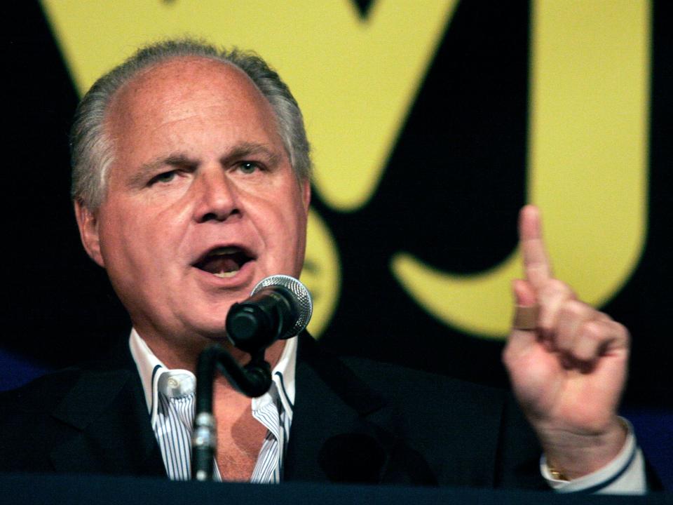 Rush Limbaugh courted controversy throughout his highly successful talk radio career (Getty Images)