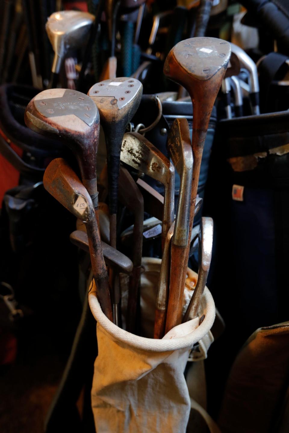 Taking advantage of an interest in classic collectibles, John Berg picked up dozens of wood clubs as well as 1,200 wedges and irons from the 1960s, which he sold either off his front porch or on trips to San Diego.