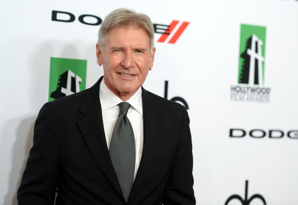 Closeup of Harrison Ford