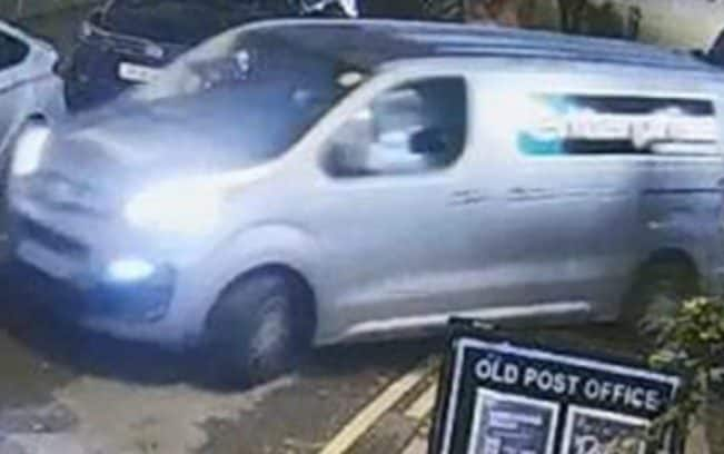 Merseyside Police released a photo of the van, the occupants of which are wanted as possible witnesses - Merseyside Police 