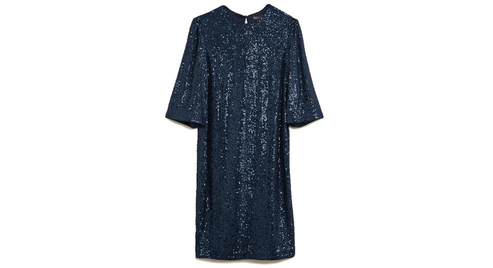 Sequin Knee Length Shift Dress