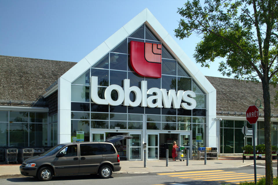 Longueuil,Quebec,Canada-July 5th 2011:Loblaws supermarket from parking lot