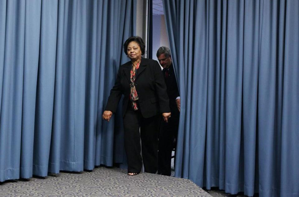 Shirley Sherrod, a former USDA official, with Tom Vilsack in 2010.