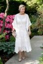 <p>Sophie, Countess of Wessex attended the Chelsea Flower Show in 2018 in this romantic, lacy, white dress. </p>
