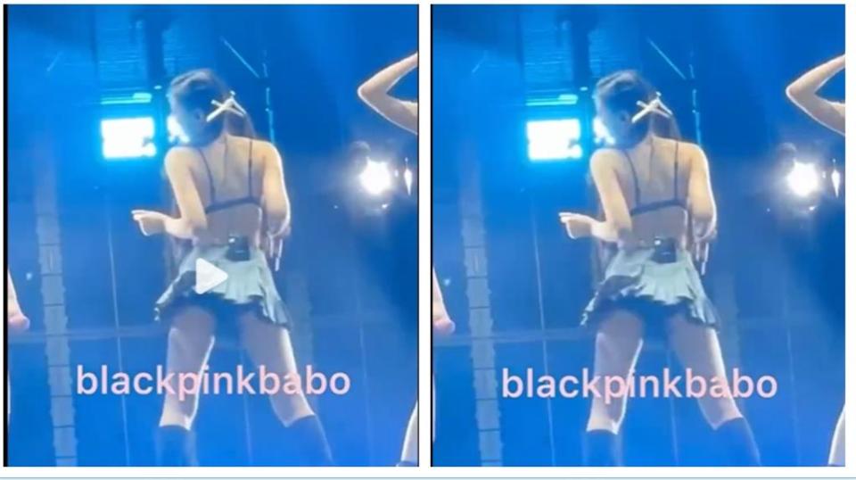 Jennie演唱會嗨到「脫衣只剩bra」！激短裙洩黑影走光片瘋傳