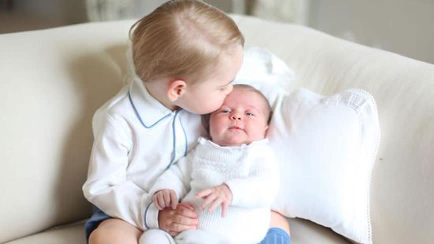 Princess Charlotte's first official photos with Prince George are everything