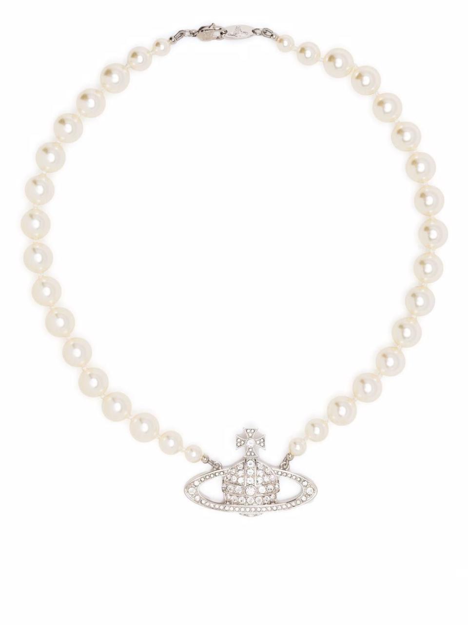 2) Orb pearl necklace