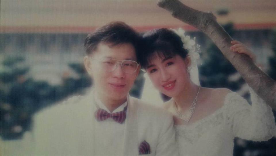 台北市長柯文哲與夫人陳佩琪的結婚照。（資料照／摘自陳佩琪臉書，非Dcard原圖）