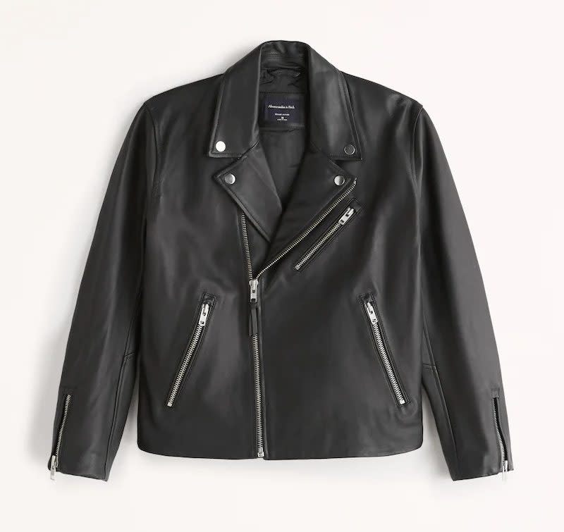 Best Mens leather jacket Abercrombie and fitch leather motorcycle jacket
