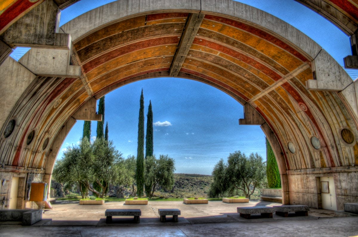 A vault at Paolo Soleri's Arcosanti near Cordes Junction.