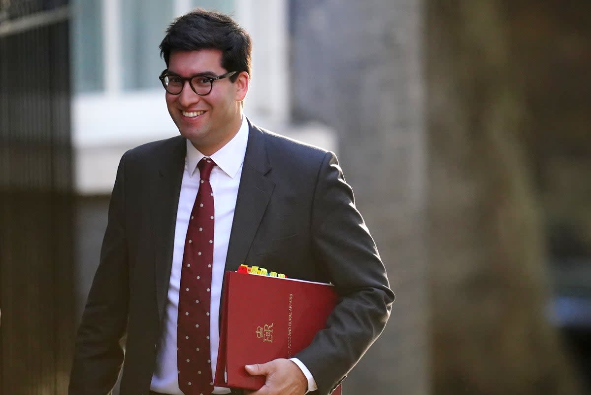 Environment Secretary Ranil Jayawardena (Victoria Jones/PA)