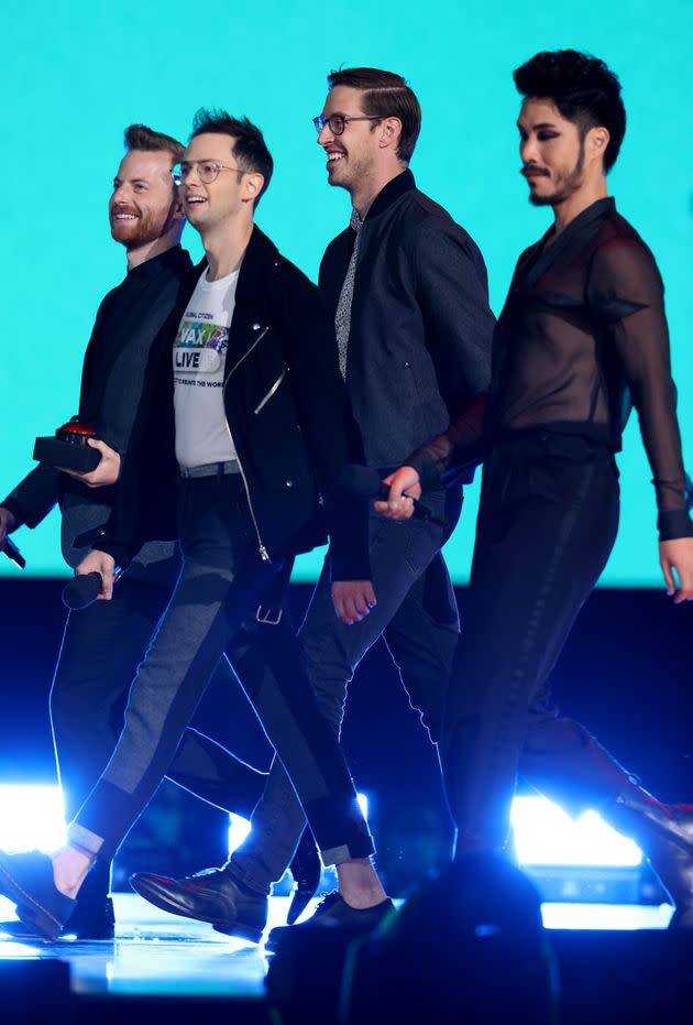 Ned Fulmer, Zach Kornfeld, Keith Habersberger and Eugene Lee Yang of The Try Guys (Photo: Kevin Winter via Getty Images)