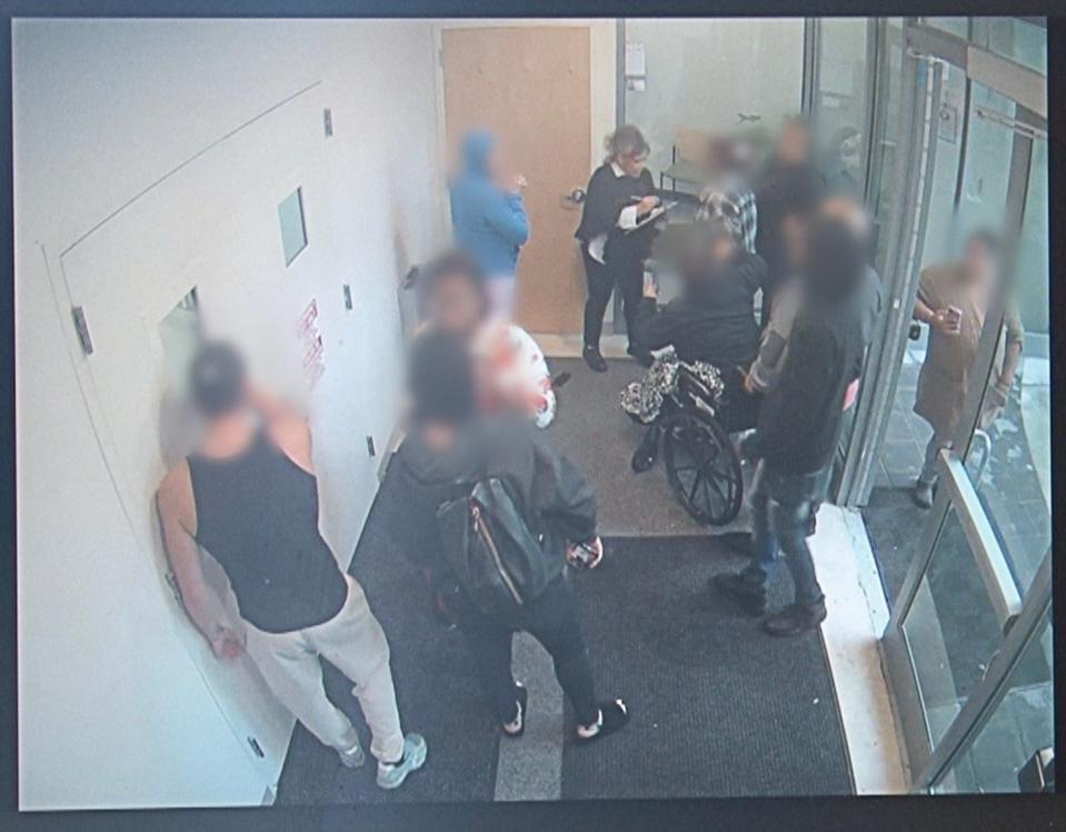 Parents forced their way into the Academia Alonso Charter School on Oct. 24, 2022, after the school was placed on lockdown after a threat was called in to the building. Delaware Online/The News Journal has edited the photos to blur the faces of parents involved.