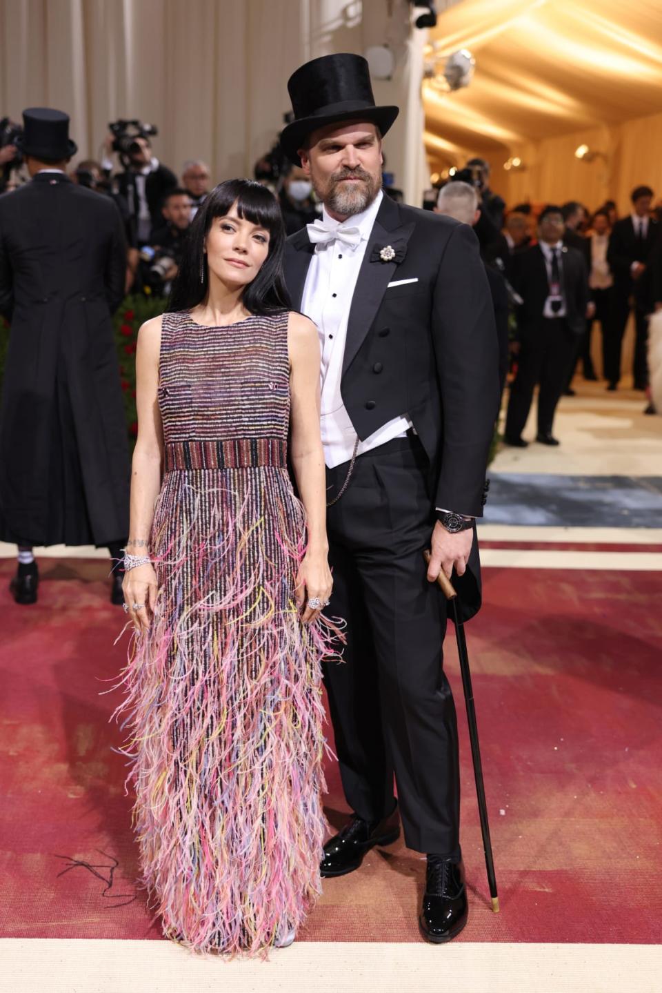 <div class="inline-image__caption"><p>Lily Allen and David Harbour.</p></div> <div class="inline-image__credit">John Shearer/Getty</div>