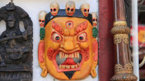 Masks symbolizing demons and deities are an integral part of Tibetan Buddhism. Leh also has Hindus, Muslims and Christians.