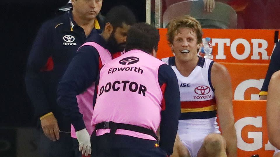 Sloane aggravated an existing injury. Pic: Getty