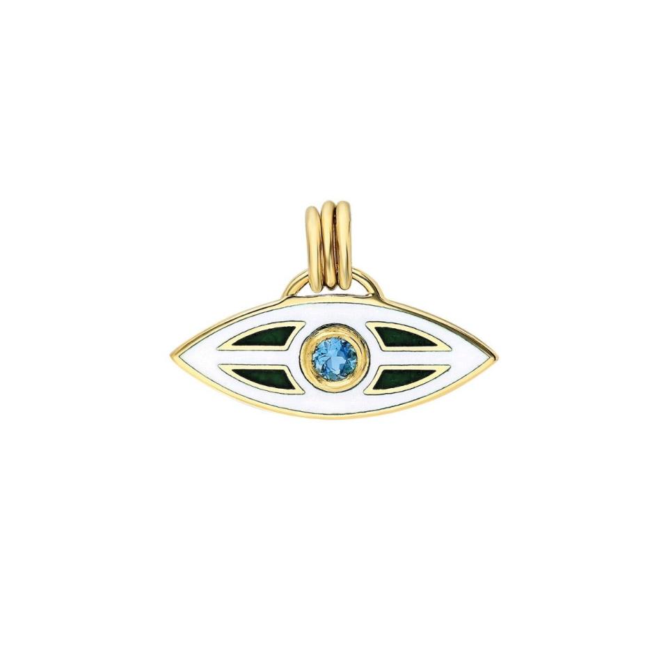 <p><a href="https://www.itajewelry.com/products/macu-enamel-and-topaz-evil-eye-pendant-antilles" rel="nofollow noopener" target="_blank" data-ylk="slk:Shop Now;elm:context_link;itc:0;sec:content-canvas" class="link ">Shop Now</a></p><p>“Macu” Enamel and Topaz Caribbean Eye Pendant</p><p>itajewelry.com</p><p>$1050.00</p>