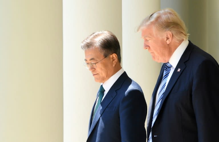 While hosting South Korea's Moon Jae-in, President Donald Trump made clear he was in no mood to enter dialogue with North Korea