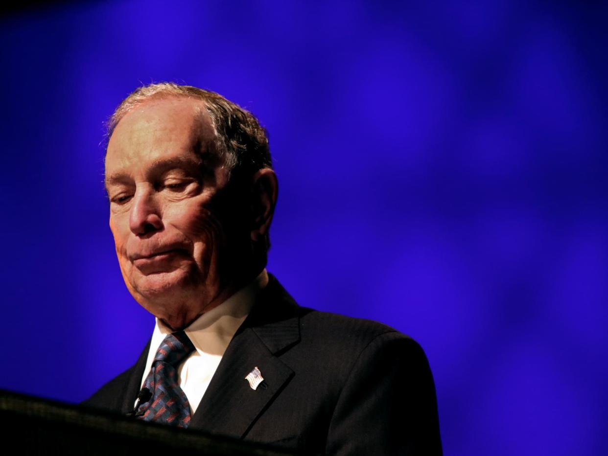 Michael Bloomberg offers an apology for Stop and Frisk at the Christian Cultural Center in Brooklyn: Getty Images