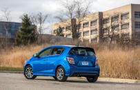 <p>Our test car rang in at $22,685; the closest competitor we've tested is a Ford Fiesta at $20,620, and the last Yaris we reviewed (and loved) stickered at only $16,815. Even if you passed on the sunroof, the Kinetic Blue Metallic paint, and the Driver Confidence and Convenience packages that came optional on our automatic hatchback, you'd still be looking at a $20,295 sticker price.</p>