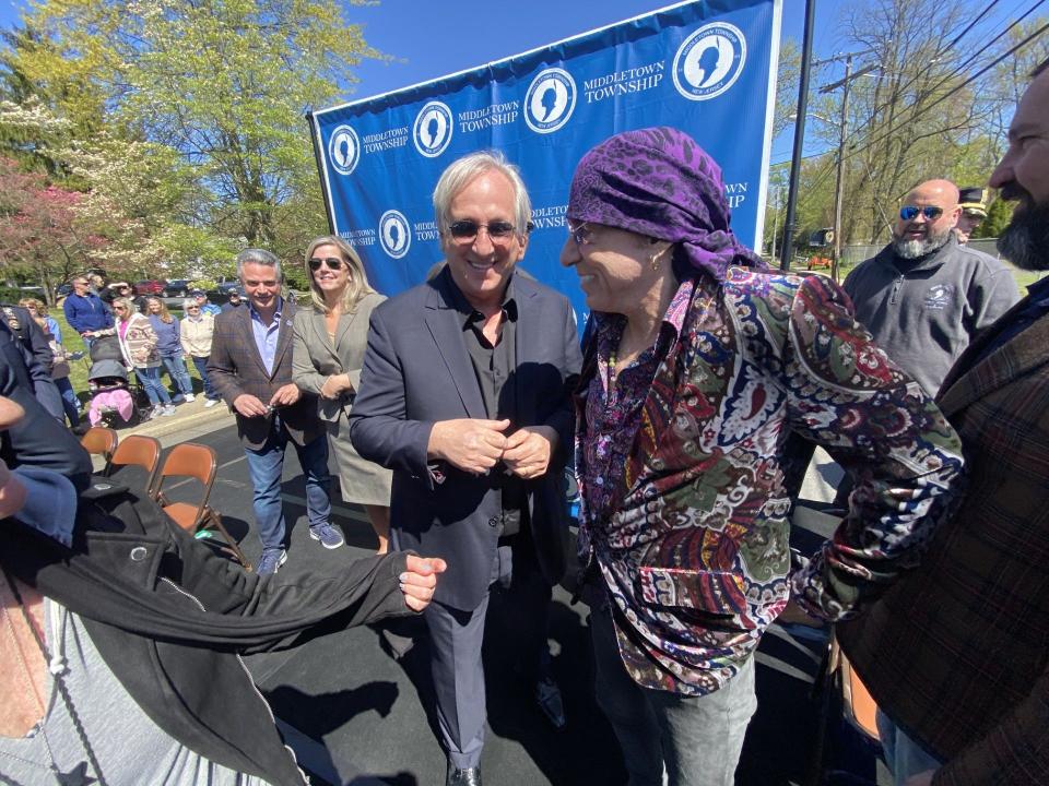Wilson Avenue in Middletown was renamed to honor Billy (left) and Steven Van Zandt on Friday, April 26.