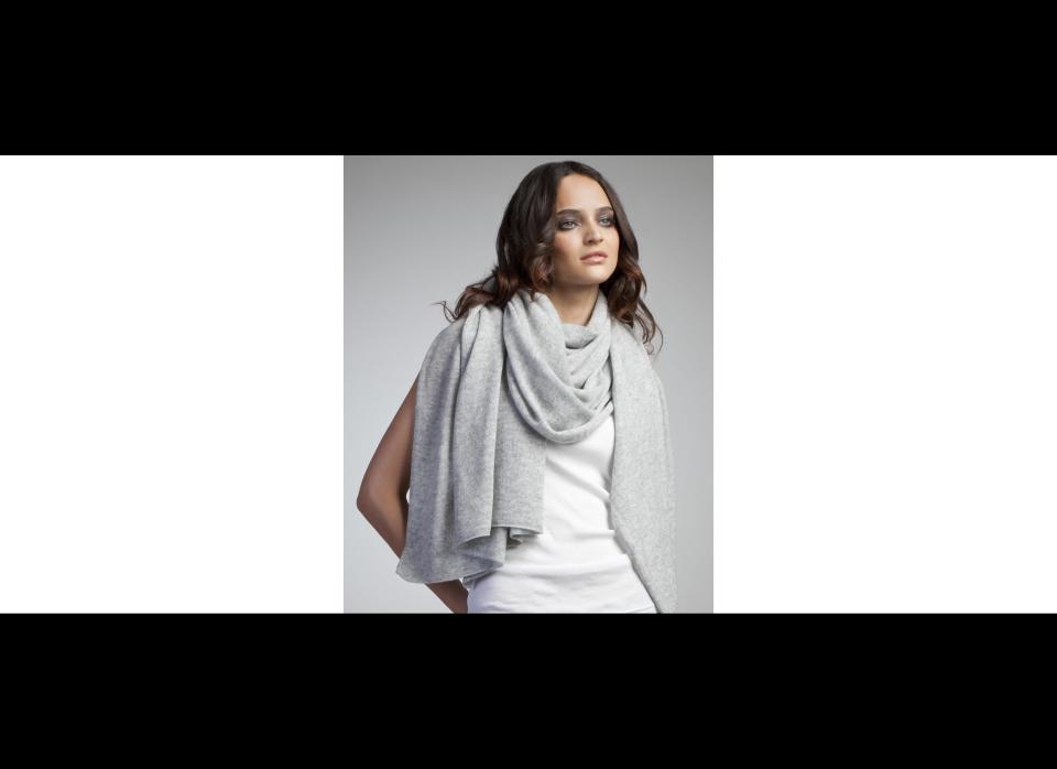 White & Warren's beloved bestseller is an absolute travel necessity. A travel blanket that doubles as an elegant evening shawl, this cashmere travel wrap is a must have.  $275, <a href="http://www.whiteandwarren.com/shop-by-category/scarves- -wraps/cashmere-travel-wrap.html" target="_hplink">WhiteandWarren.com</a>