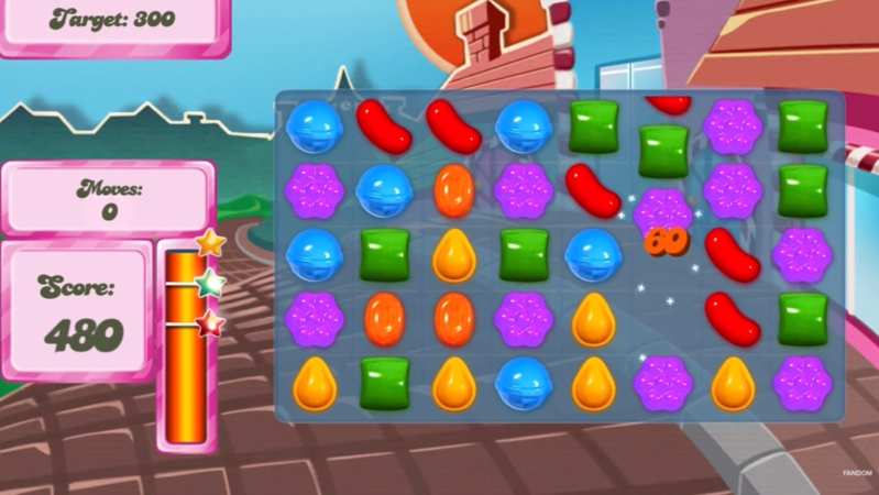 Candy Crush是經典的消除類手遊，遊戲中如何吸引玩家看廣告也是一門學問。（翻攝YouTube「Fandom Games」）