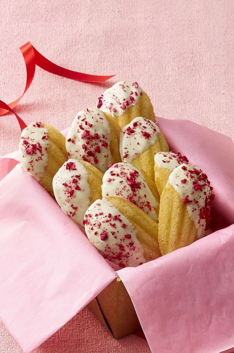 Chocolate-Dipped Madeleines