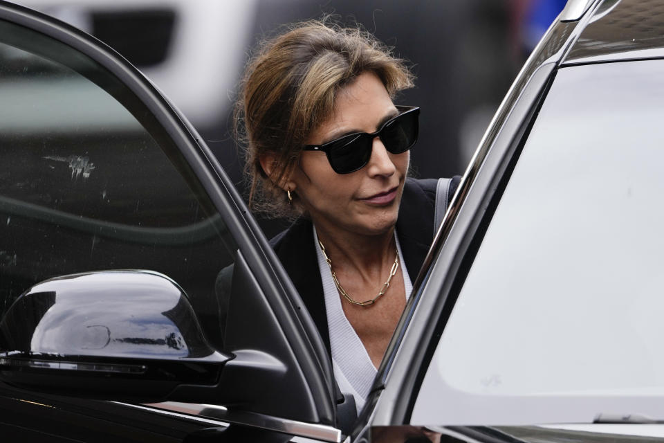 Hallie Biden departs from federal court, Thursday, June 6, 2024, in Wilmington, Del. (AP Photo/Matt Rourke)