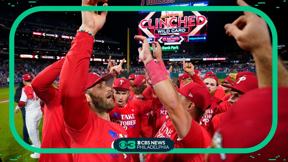 Where to get Philadelphia Phillies playoff shirts, gear after team clinches  wild card - CBS Philadelphia