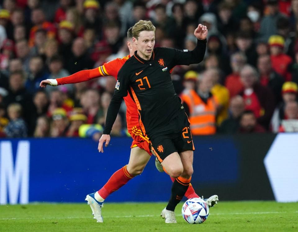 Manchester United are pushing to sign Barcelona’s Frenkie de Jong (David Davies/PA) (PA Wire)