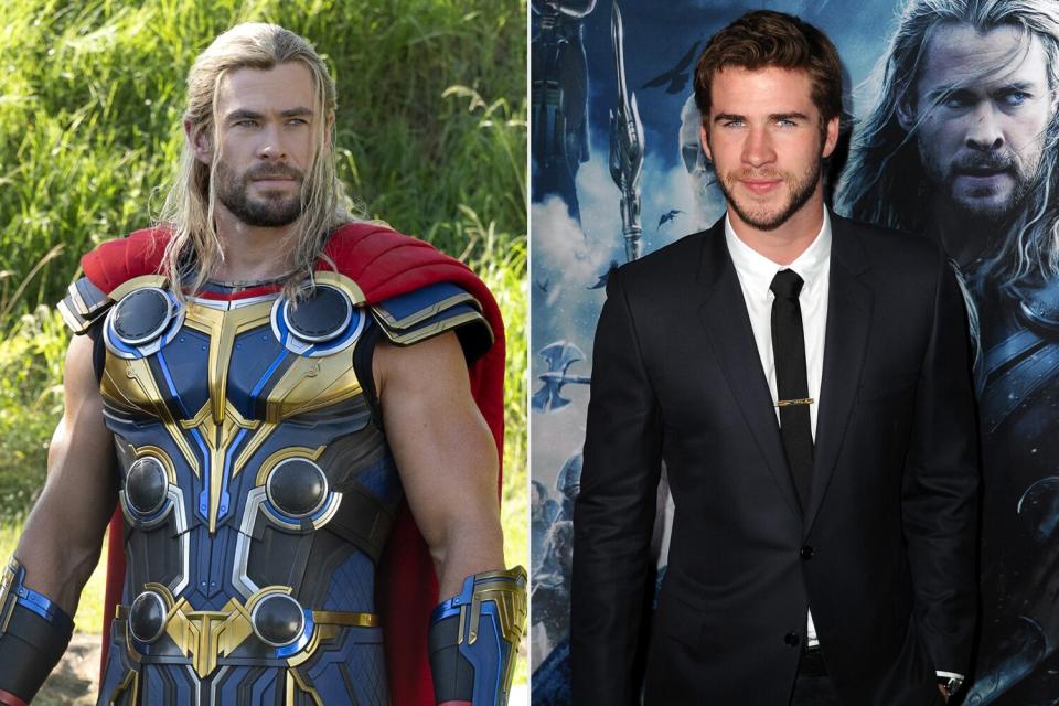 Chris Hemsworth as Thor; Liam Hemsworth