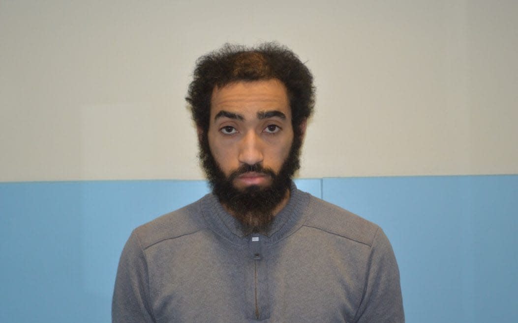 Ahmed Aweys has been sent back to prison (Picture: Met Police)