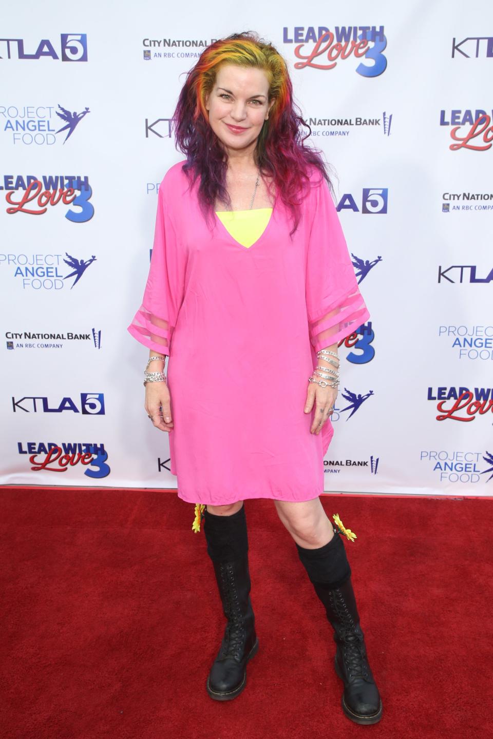 Pauley Perrette attends Project Angel Food's Lead with Love 3, a fundraising special on KTLA, on July 23, 2022, in Los Angeles. The former "NCIS" star recently revealed she suffered a "massive stroke" last September.
