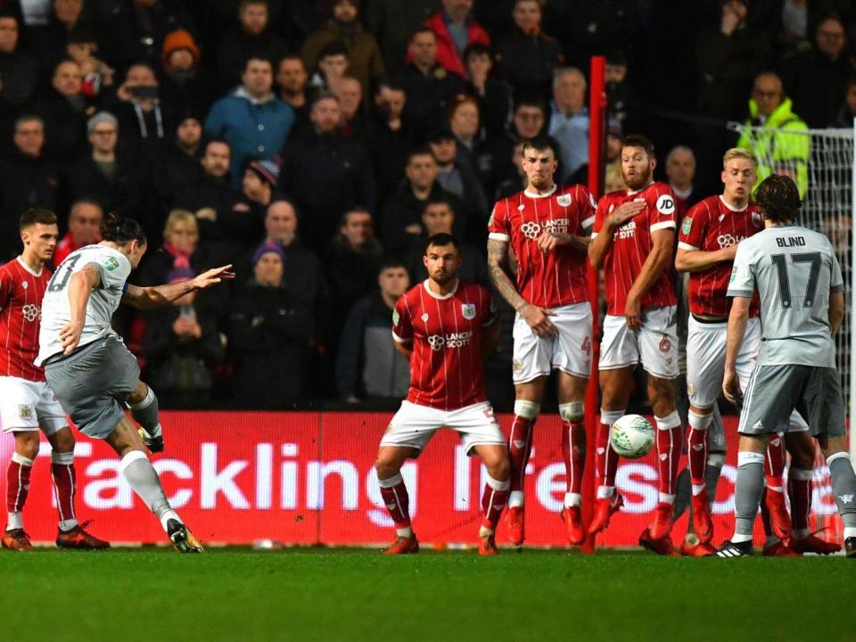 Manchester United knocked out of EFL Cup after plucky Bristol City clinch dramatic stoppage-time winner