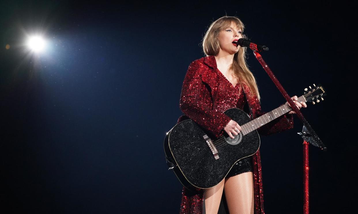 <span>Taylor Swift performs onstage at the Tokyo Dome, in Japan. Fans in the Philippines are spending big not just on tickets but on the travel to see her.</span><span>Photograph: Christopher Jue/TAS24/Getty Images for TAS Rights Management</span>
