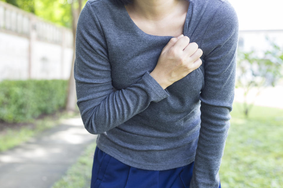 Although not a recognised condition, many women report symptoms such as fatigue and pain, which they believe is linked to their implants [Photo: Getty]