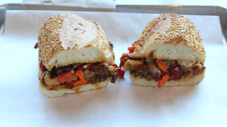 Philly Shroomsteak sandwich
