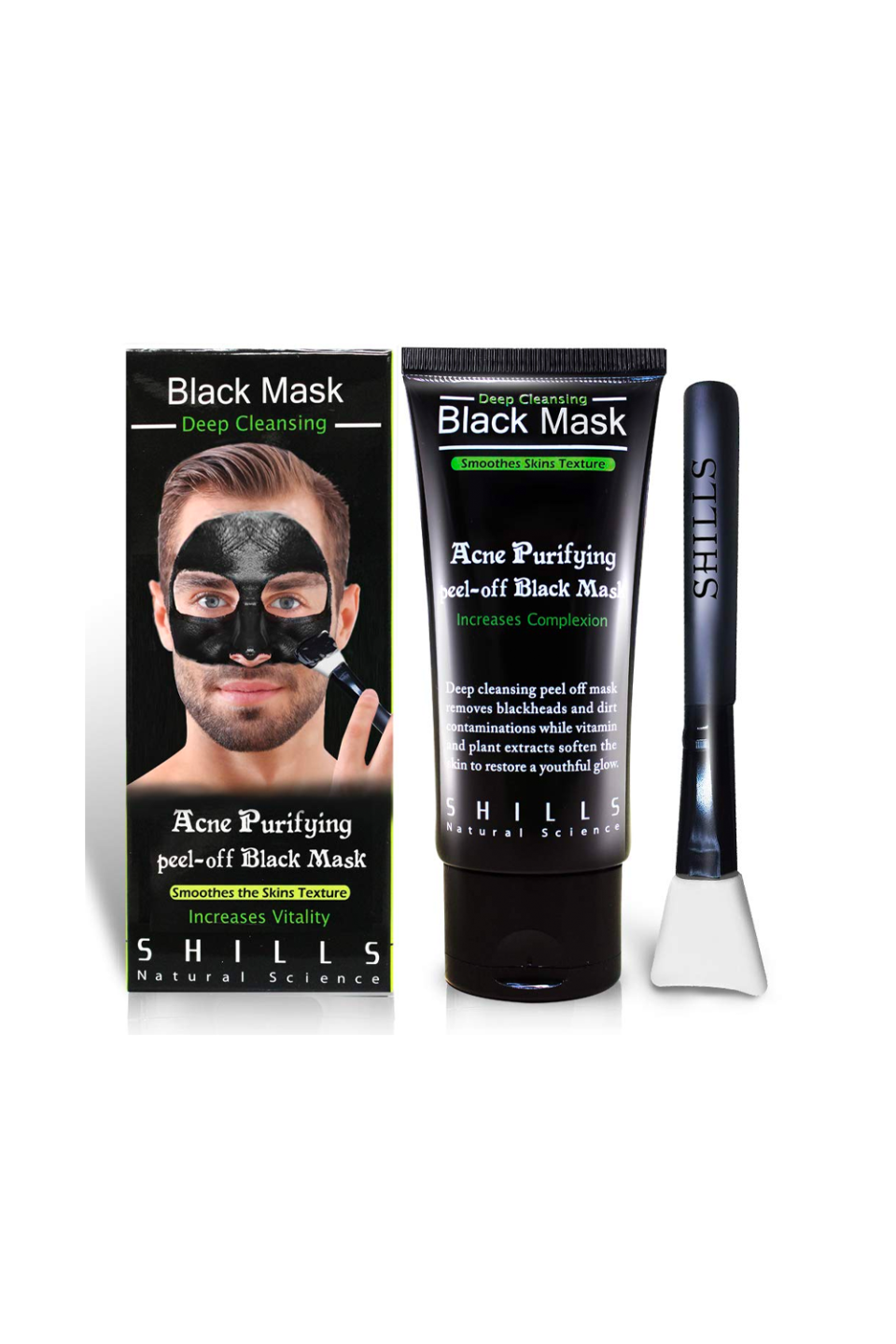 1) Shills Charcoal Black Peel Off Mask