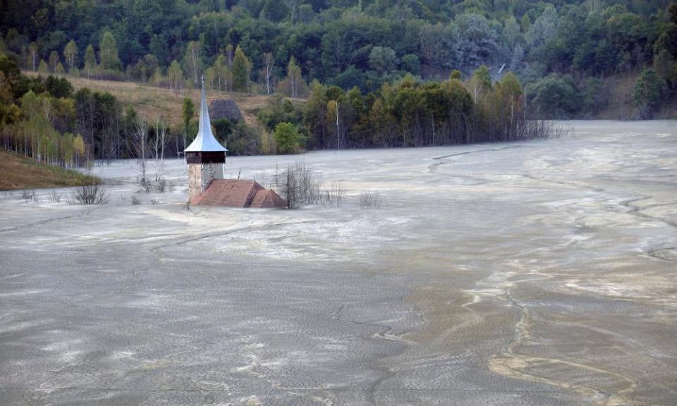 Church in tailing pond