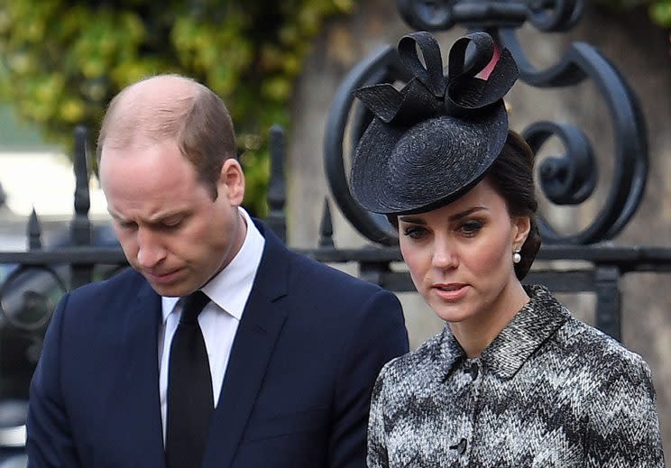 <i>The Duchess of Cambridge attended a memorial service for the victims of the Westminster attack [Photo: PA]</i>