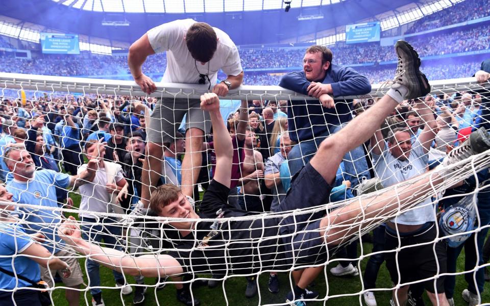 City fans on goal - Stu Forster/Getty Images