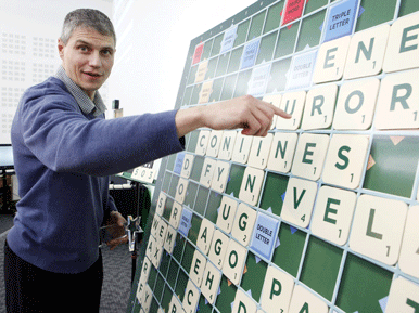 TEACHER CROWNED SCRABBLE CHAMPION