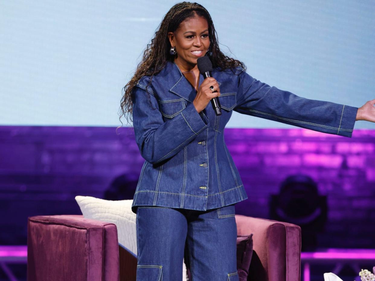 Michelle Obama promoting "The Light We Carry" in Washington, DC, on November 15, 2022.