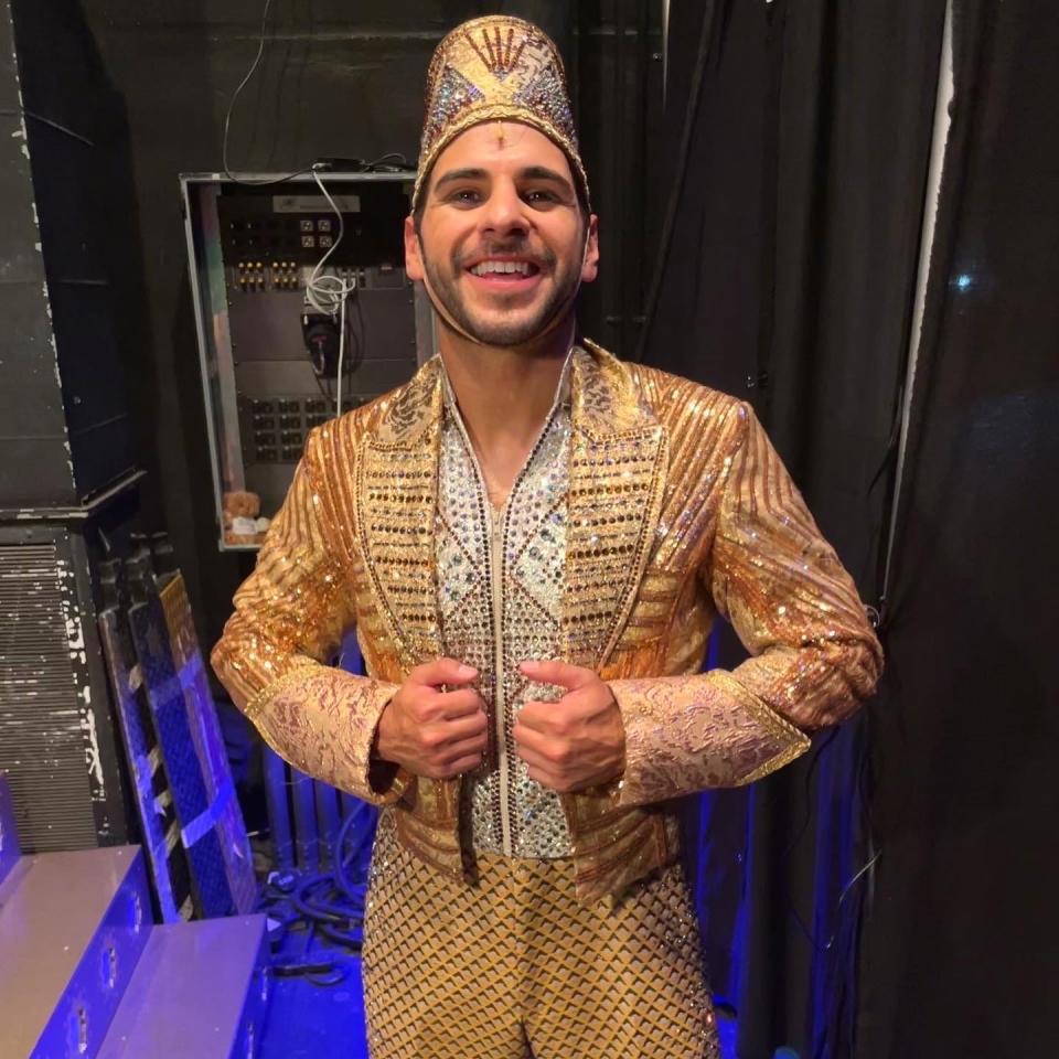 Edward Cuellar is excited to return to his early stomping grounds as part of the cast of the Broadway touring company of Disney’s “Aladdin” in Fresno.