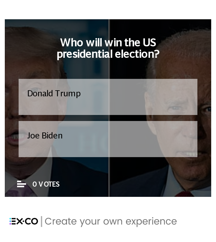 US presidential election poll Donald Trump Joe Biden