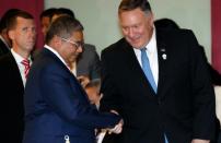 U.S. Secretary of State Mike Pompeo attends the ASEAN Foreign Ministers' Meeting in Bangkok