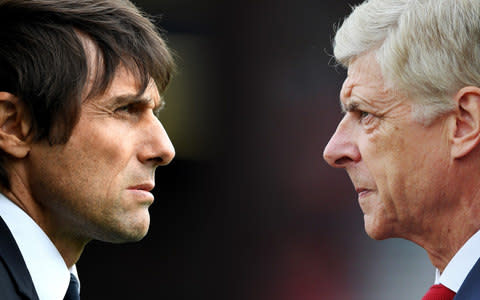 Conte vs Wenger - Credit: Getty Images