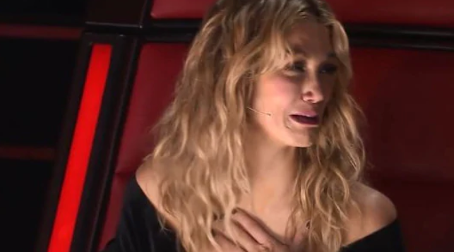 The Voice coach Delta Goodrem broke down during Tuesday night's episode. Photo: Channel Nine